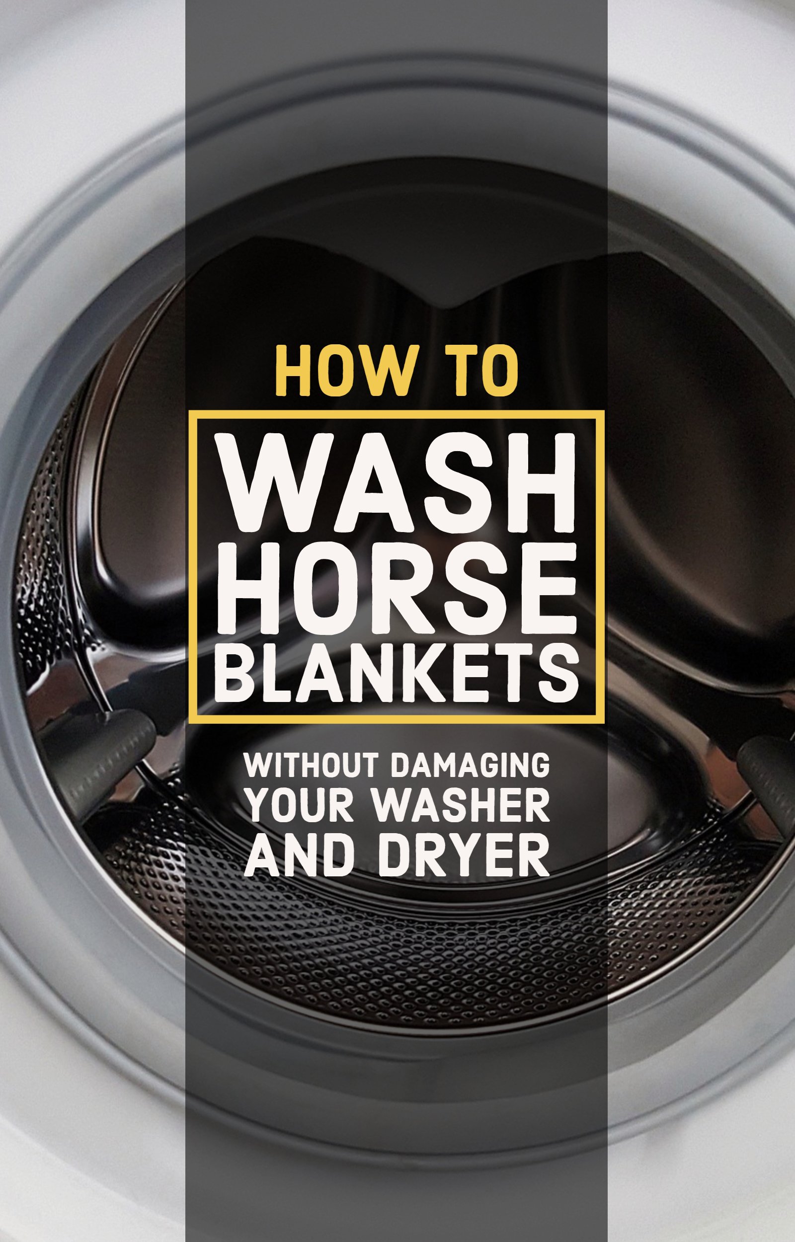How to wash a horse blanket at home without damaging your washer and dryer