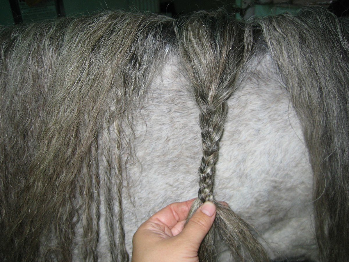 Braid tighter as you progress down the length of the braid