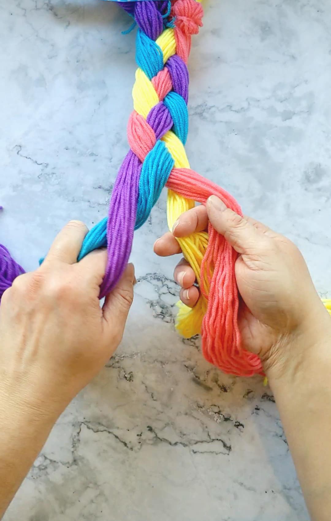 how to braid a four strand braid