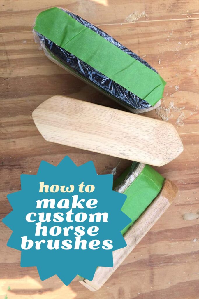 Make your own custom horse brush can be one of many fun things to do with a horse in the winter.