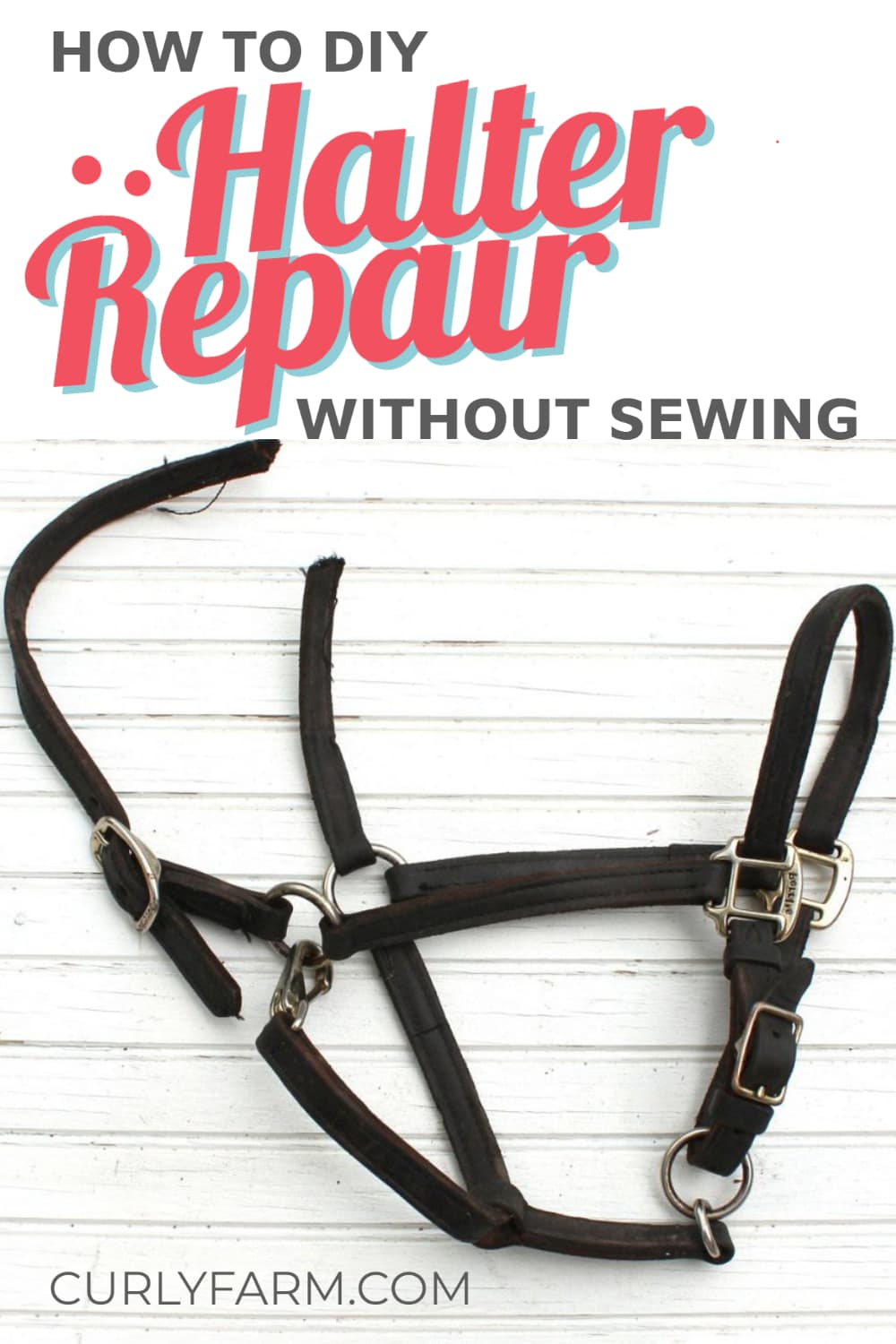 Halter Crown Repair A NoSew Fix