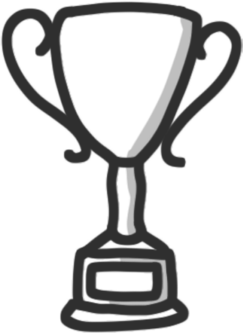 award trophy illustration.