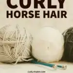 Body fur from curly horses can be collected during spring shedding and woven into yarn, felted, or used to other fiber art