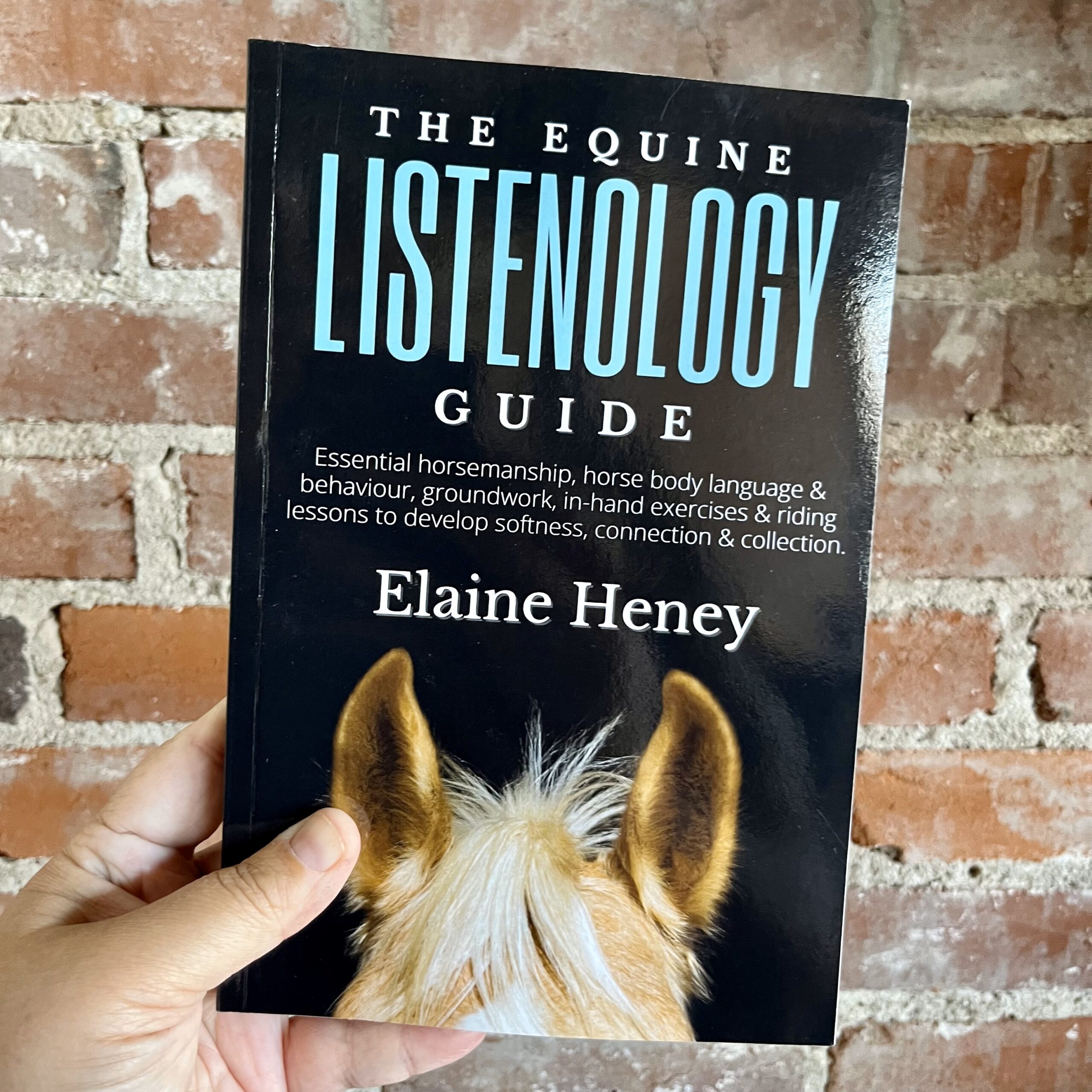 book cover the equine listenology guide.