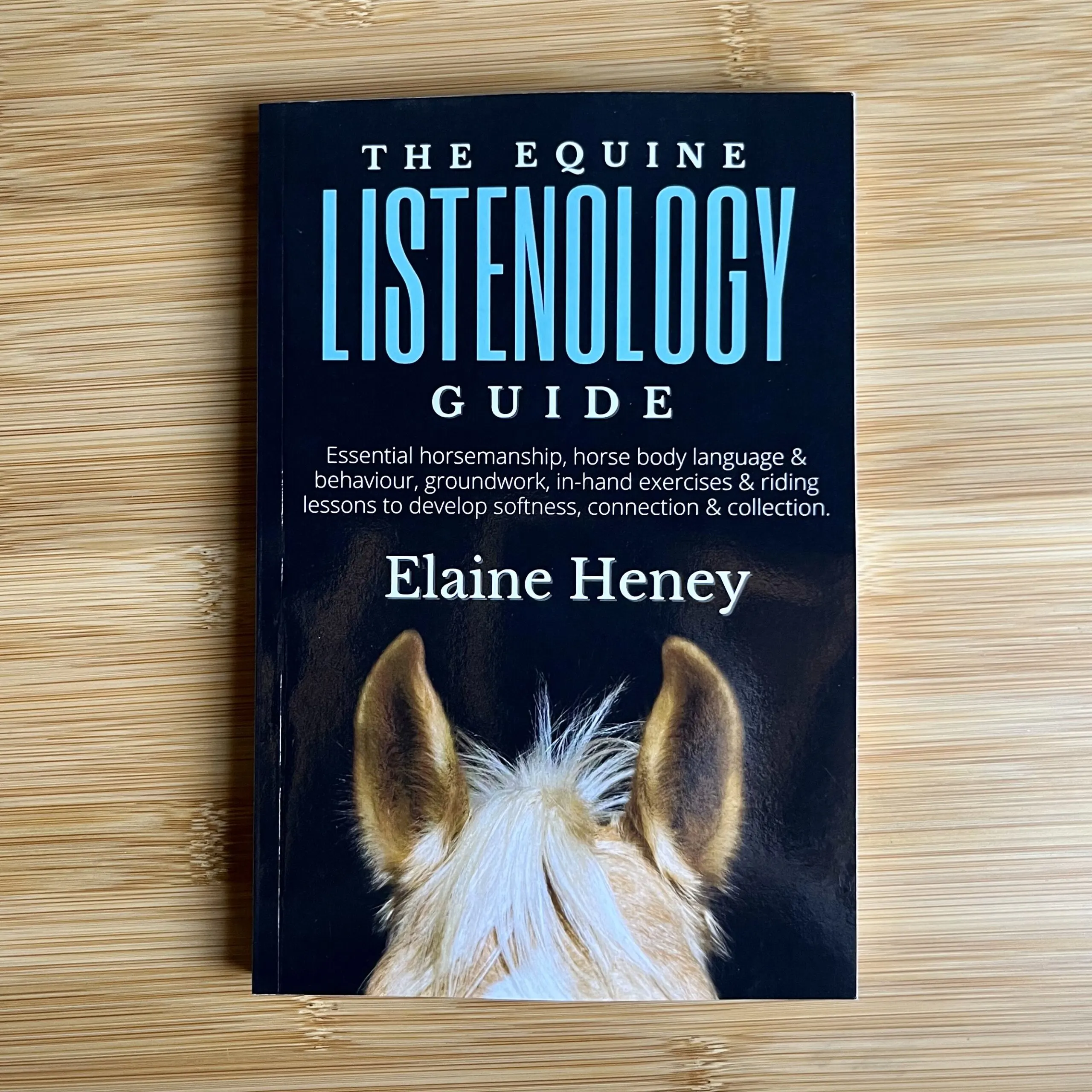Book cover the equine listenology guide.