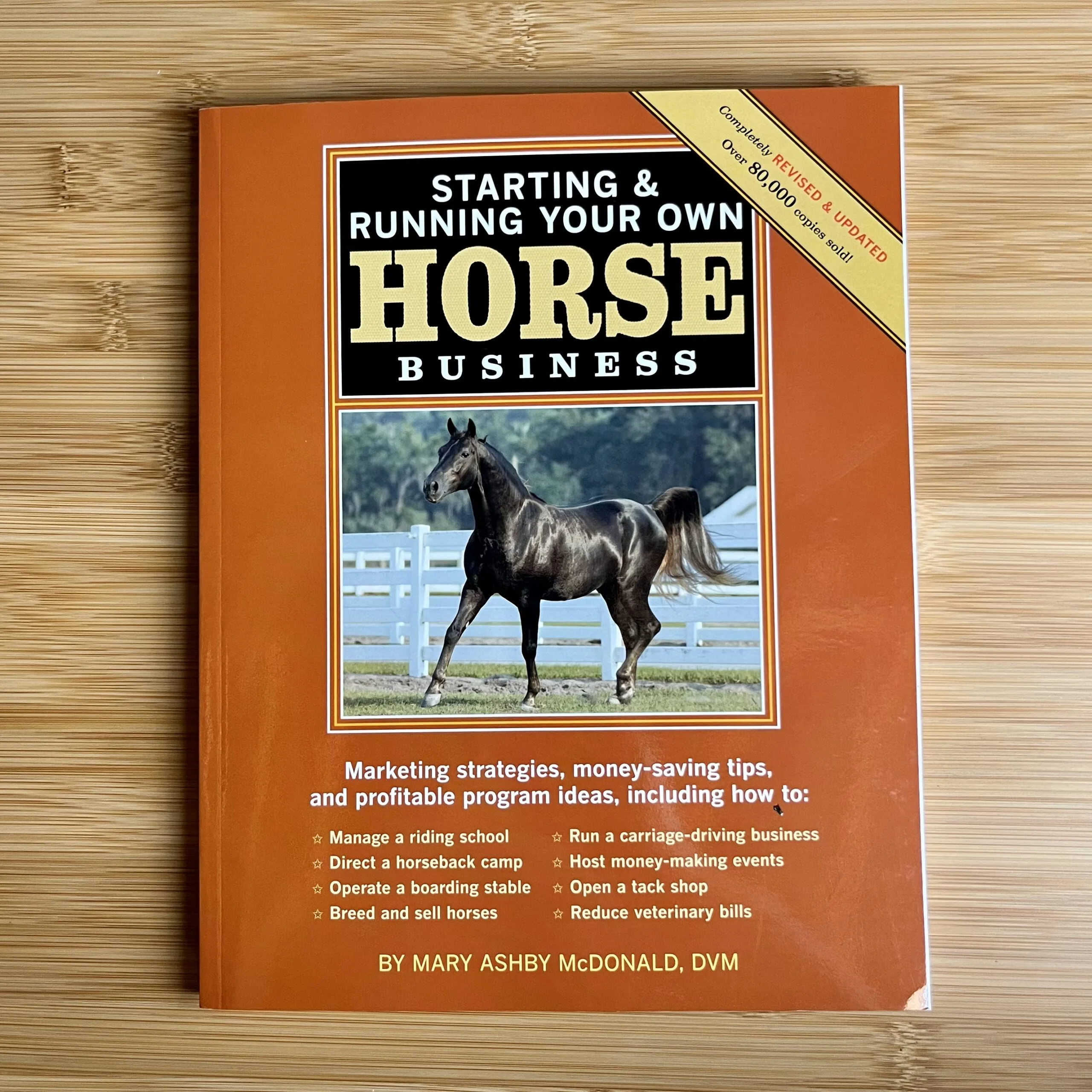 Book cover starting and running your own horse business.